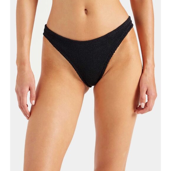 NWOT Hunza G Classic BLACK Bikini Bottoms OS - Picture 1 of 7
